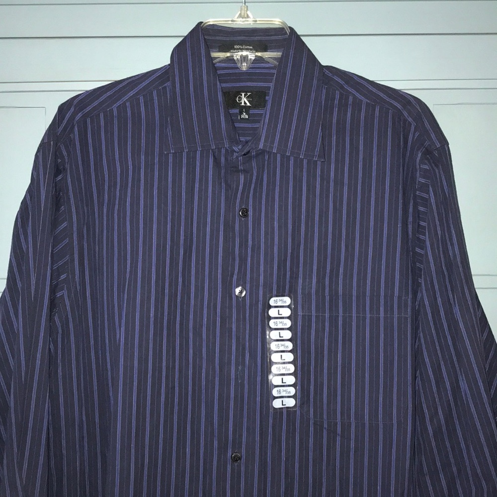 New Calvin Klein Mens Long sleeve Dress shirt - Picture 4 of 8